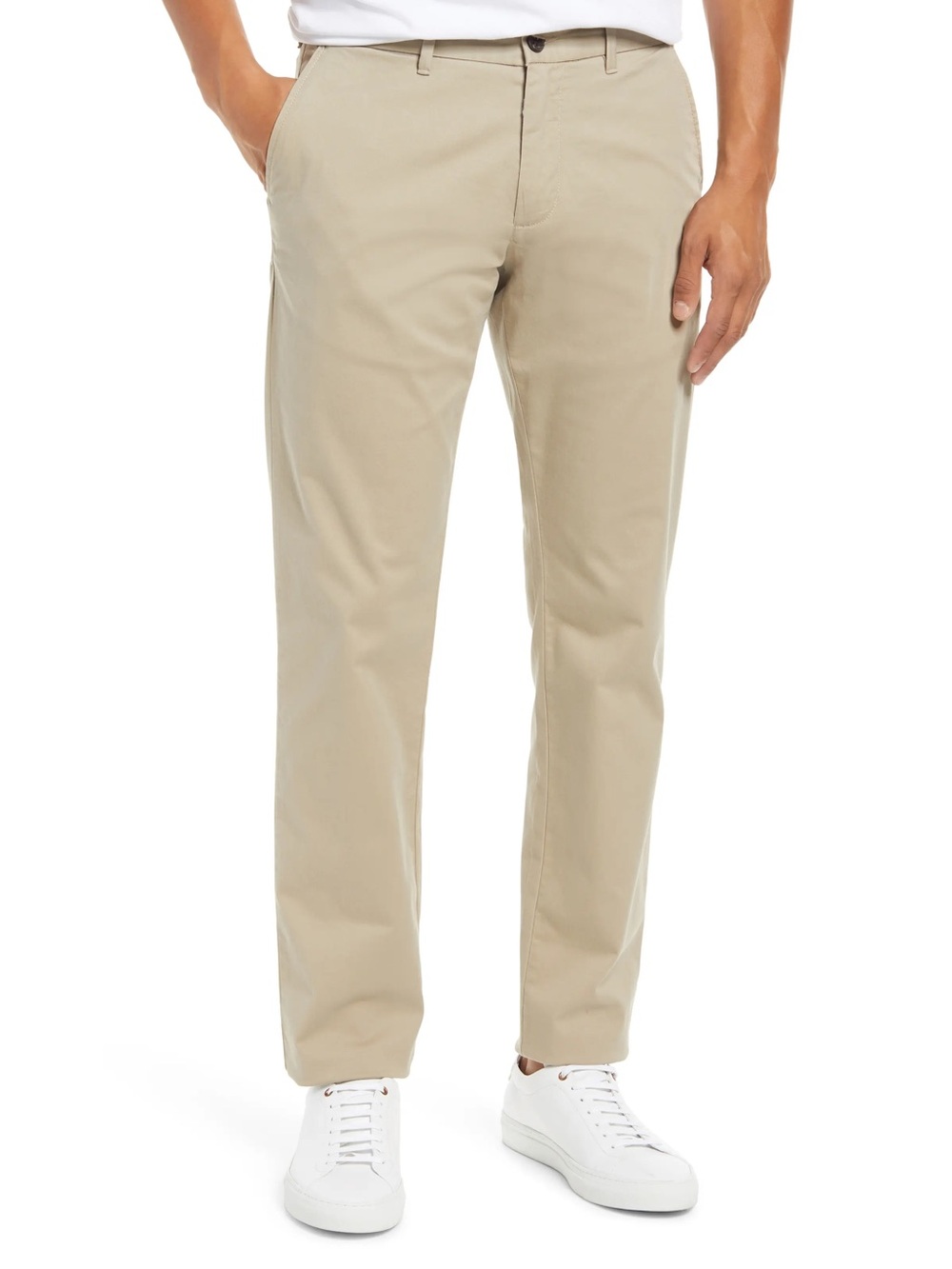 1901 Nordstrom Ballard Slim Fit Chino Khaki Pants 35x32